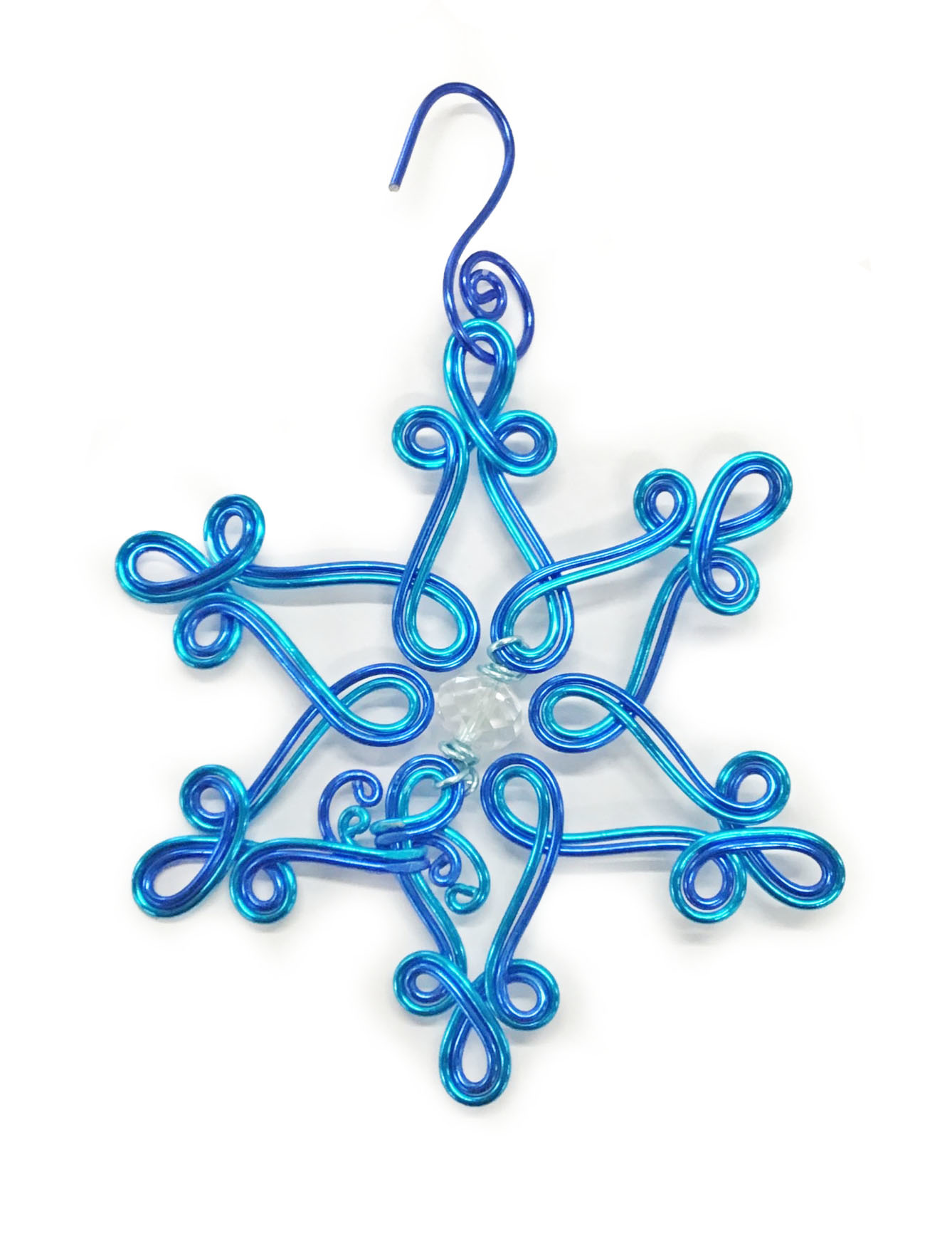 WOODS Wire Snowflake Ornament