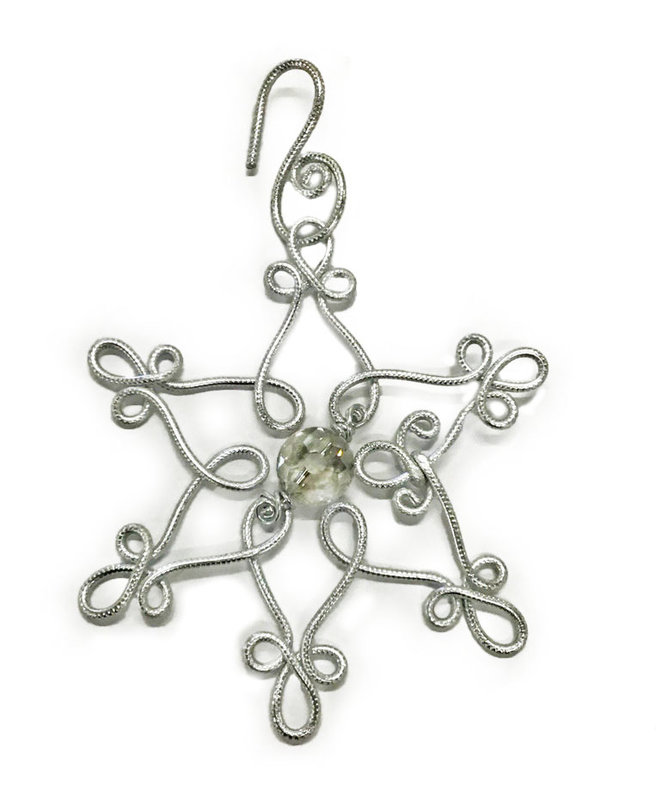 WOODS Wire Snowflake Ornament