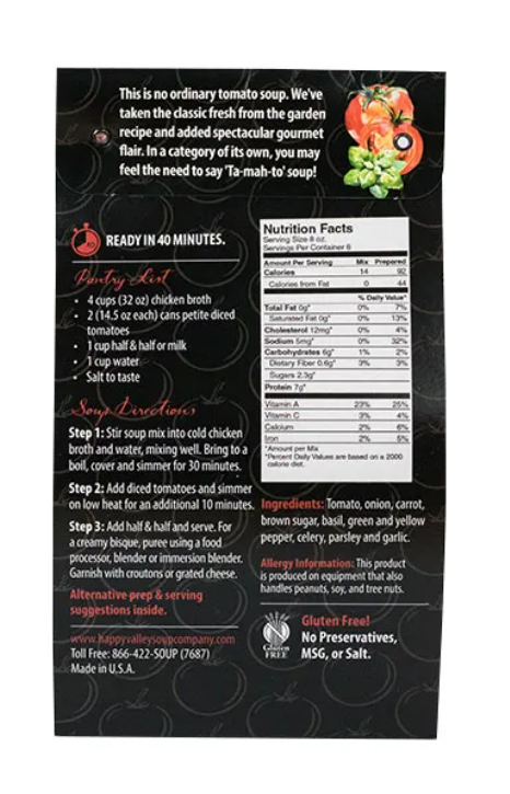 HAPPY Tomato Basil Bisque Soup