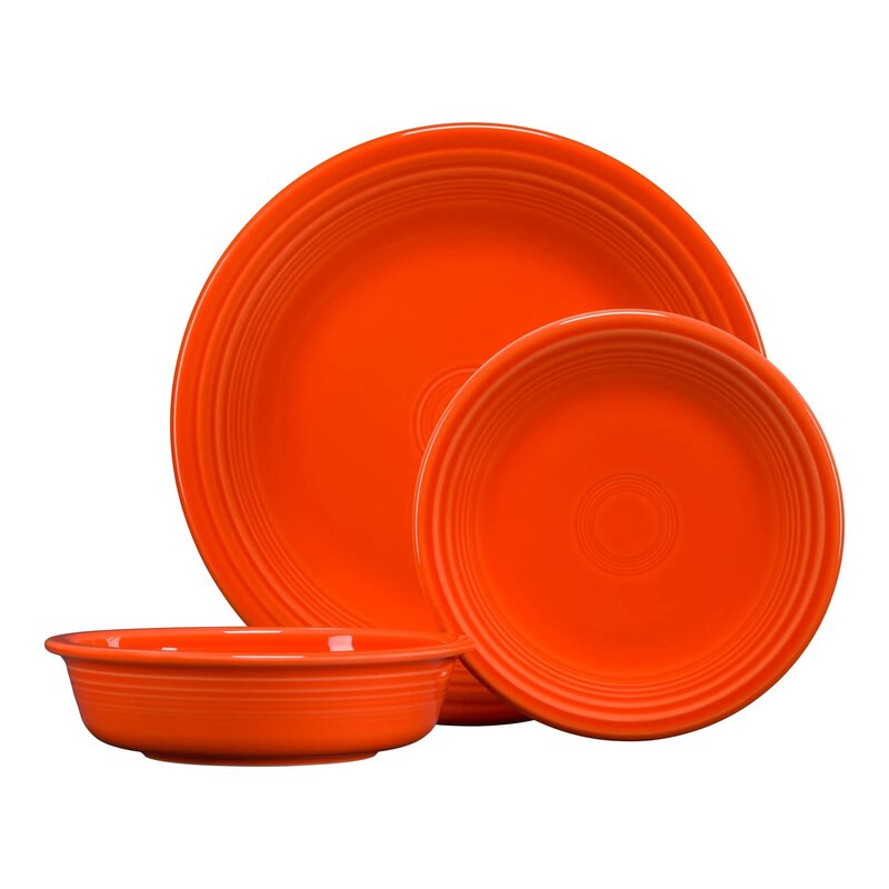 FIESTA 3pc Place Setting Warm Colors
