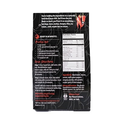 HAPPY Black Bean Chili