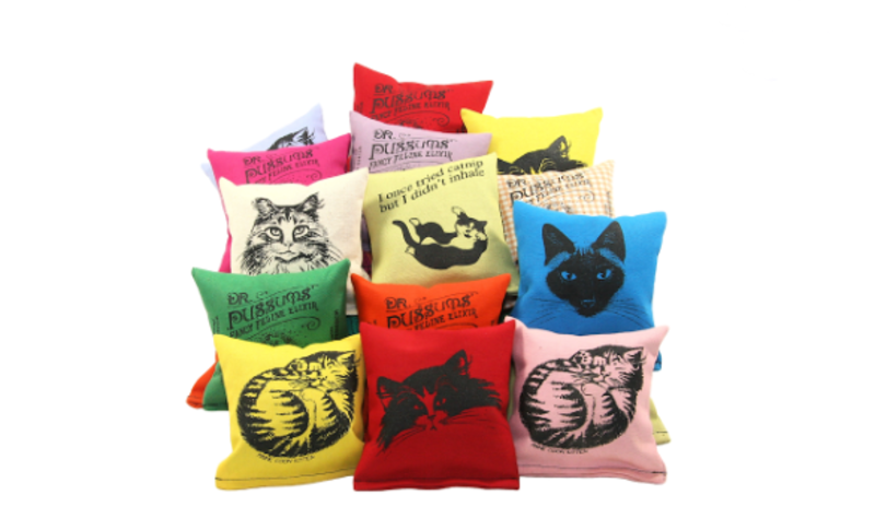 DrPuCat Assorted Square Catnip Pillows