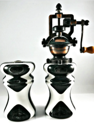 Antique Style Grinder and Shaker Set