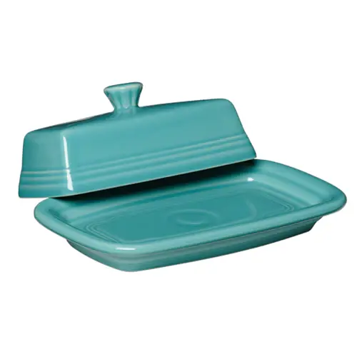 FIESTA Covered Butter Dish Cool Colors