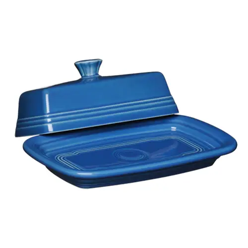 FIESTA Covered Butter Dish Cool Colors