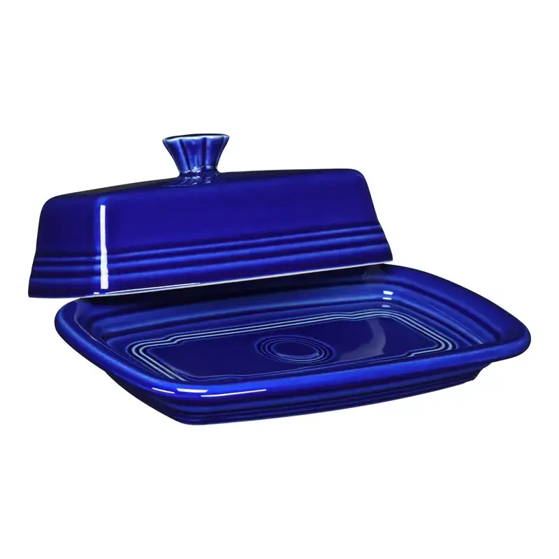 FIESTA Covered Butter Dish Cool Colors