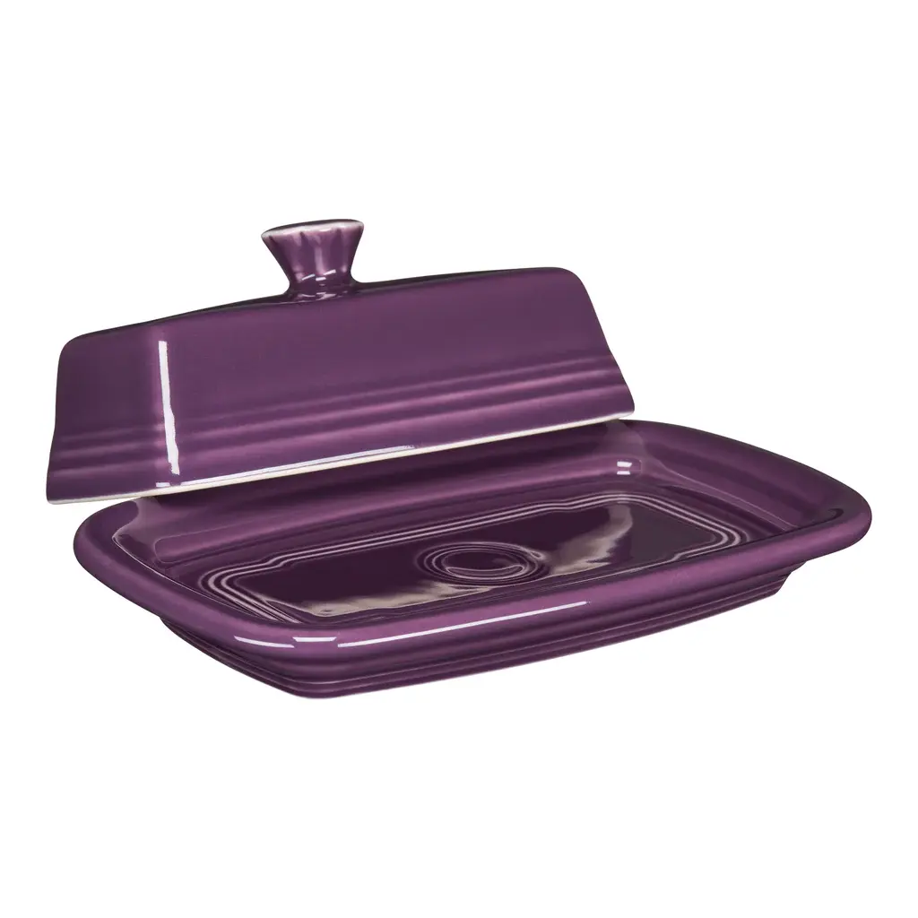 FIESTA Covered Butter Dish Cool Colors