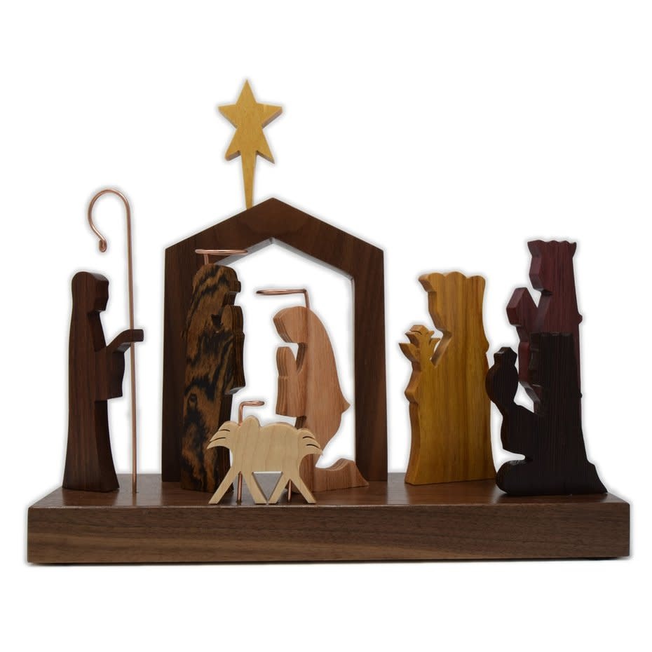 CLAYW 9 FIGURES NATIVITY