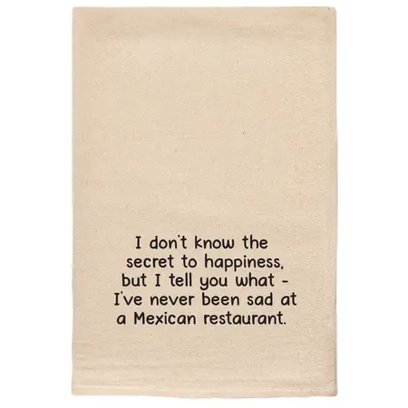 ellem Tea Towel Secret to Happiness 55