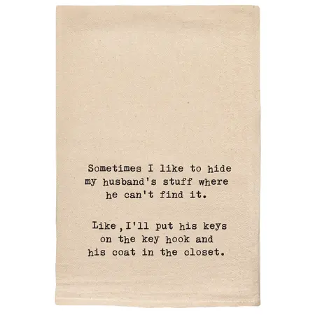 ellem Tea Towel Sometimes I Hide My Husband 68