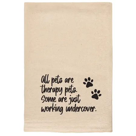 ellem Tea Towel All Pets Are Therapy Pets