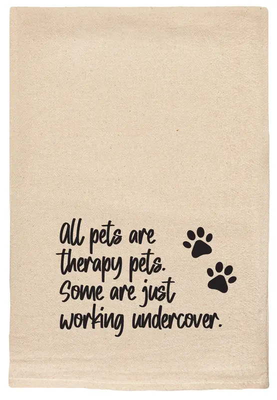 ellem Tea Towel All Pets Are Therapy Pets