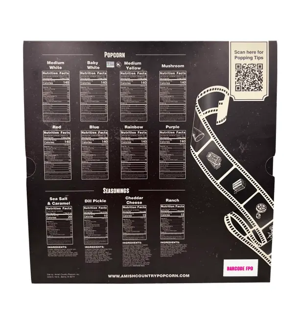 AMISH Movie Night Gift Set Popcorn