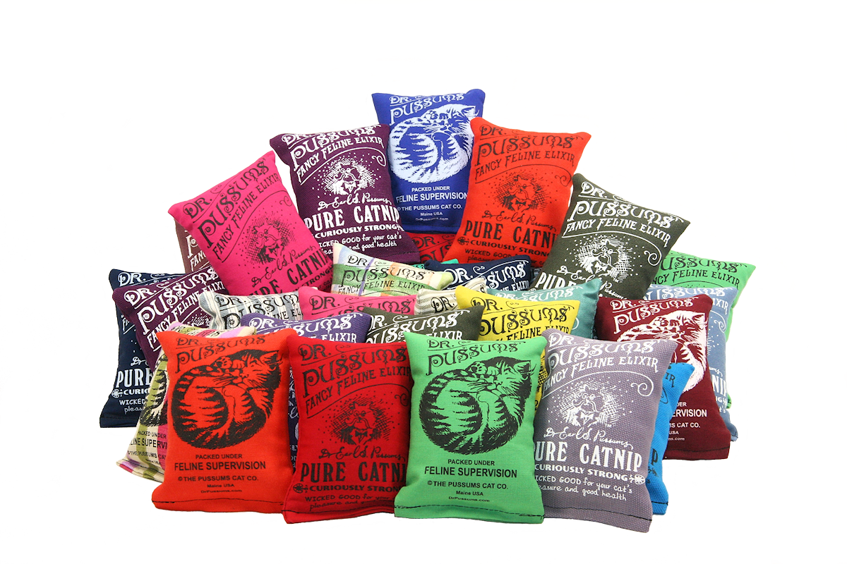 DrPuCat Assorted Square Catnip Pillows