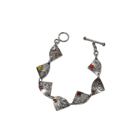 ANMAR ROUND TRIANGLE LINK BRACELET #B-64