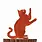 ELEGA Upright Playing Cat