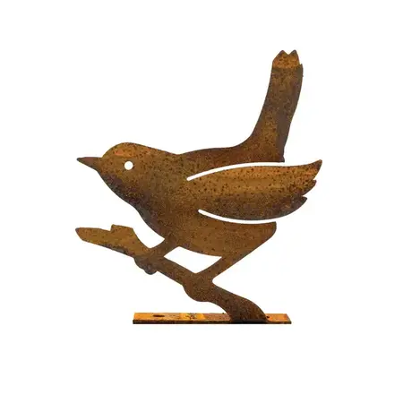 ELEGA Wren on Branch Silhouette