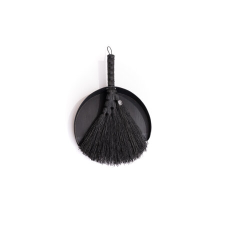 BROOM Black Dustpan and Broom Set