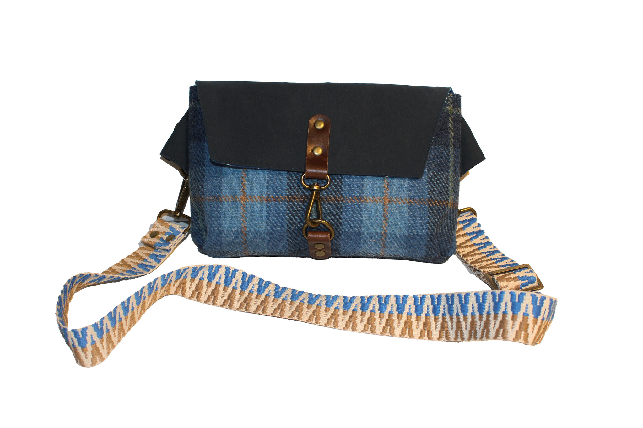 ARTWHM Tweed Crossbody Belt Bag