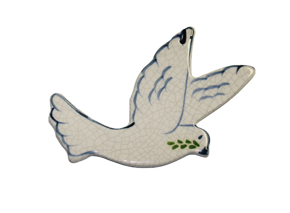BRICKP Bird Ornament, Ceramic Peace Dove