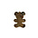 SNYE Gold Bear Ornament