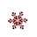 ARVEL Large Snowflake Ornament White/Clear Mix