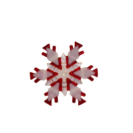 ARVEL Large Snowflake Ornament White/Clear Mix