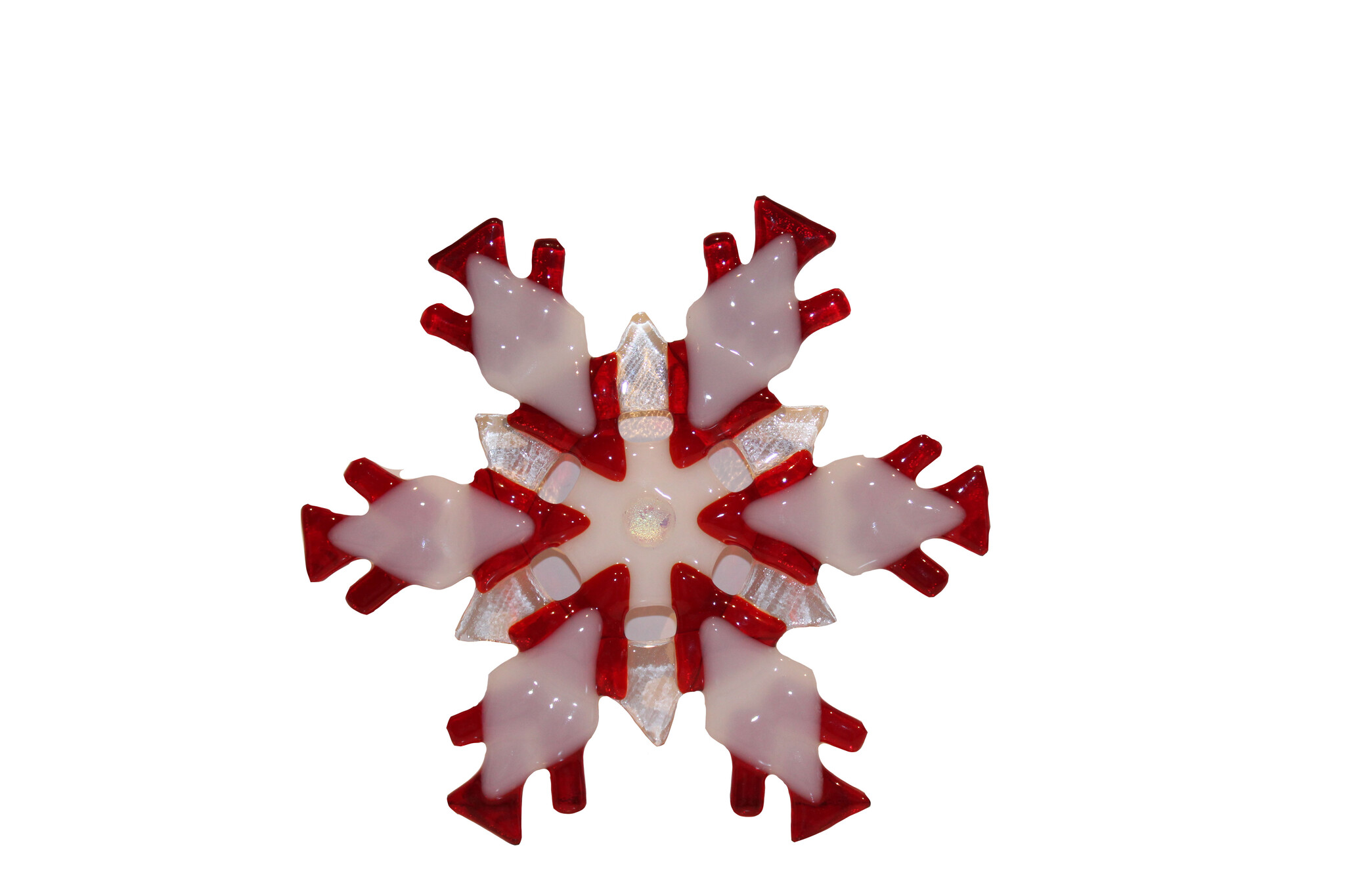 ARVEL Large Snowflake Ornament White/Clear Mix