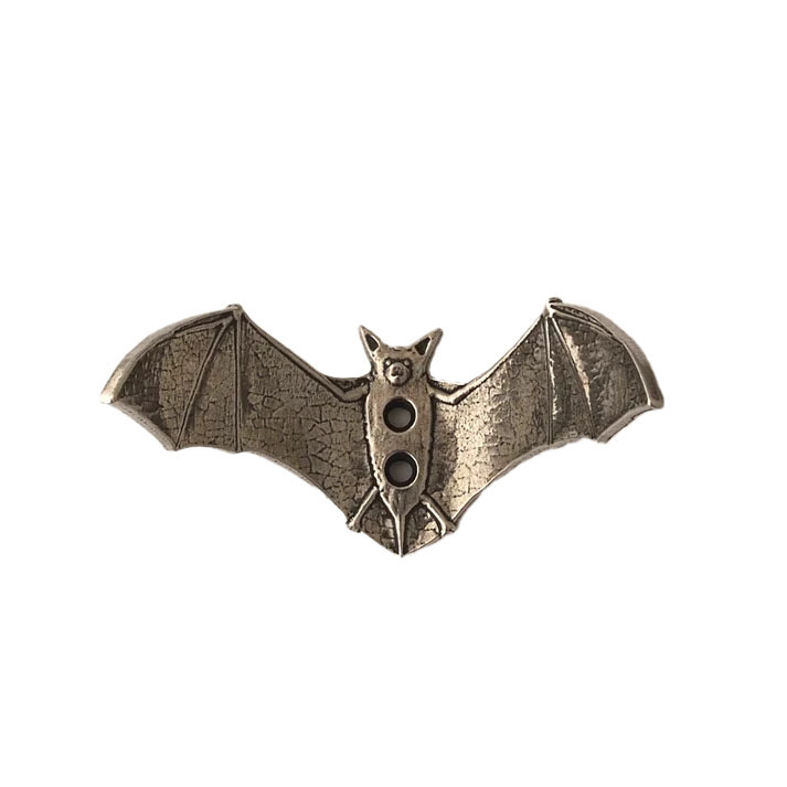 ROOSF Wall Hook Pewter Bat