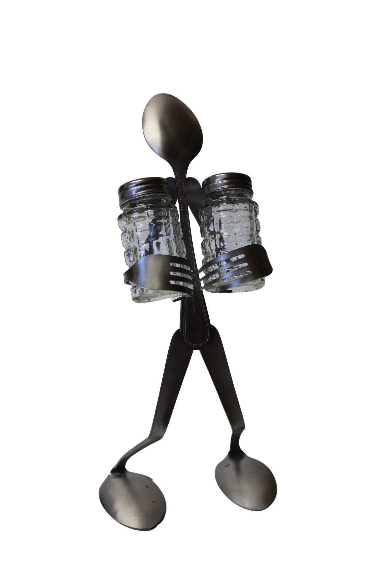 FORKD SALT AND PEPPER STAND SPOON
