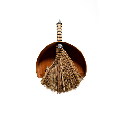 Walnut Dustpan and Broom Set