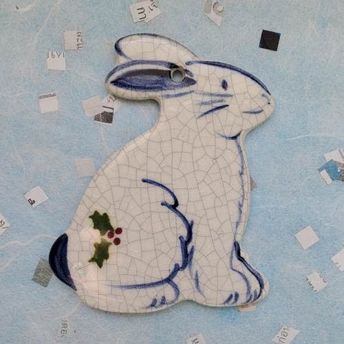 BRICKP Sitting Rabbit Ornament