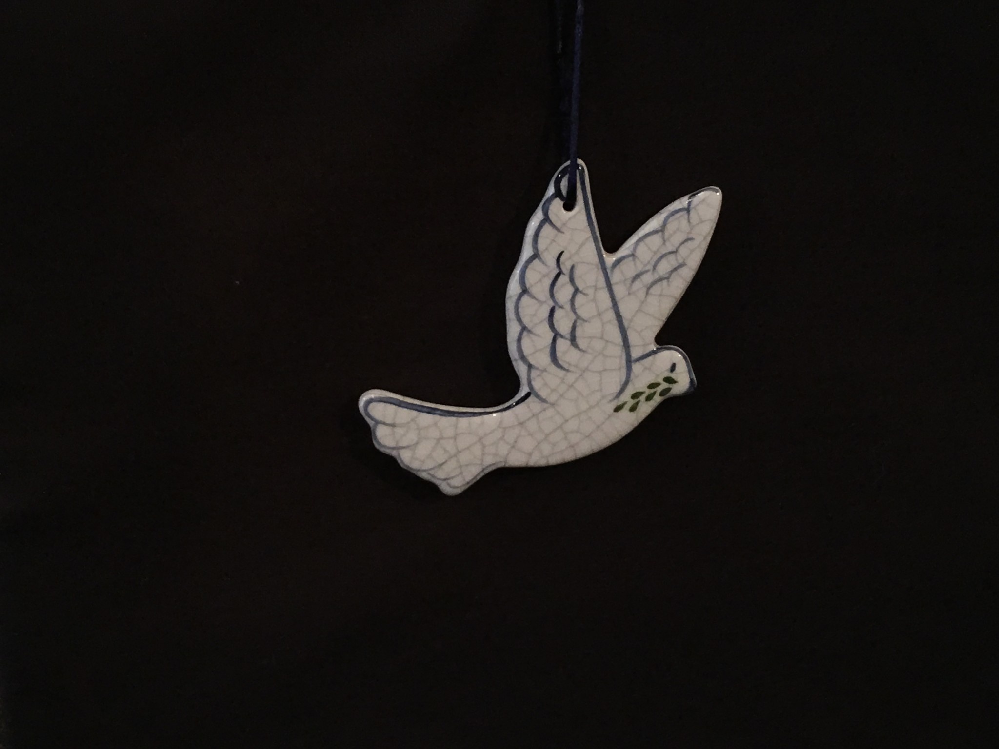 BRICKP Bird Ornament, Ceramic Peace Dove
