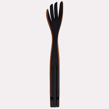 JNSP Inside Out Tongs w/flame Blackened Fork