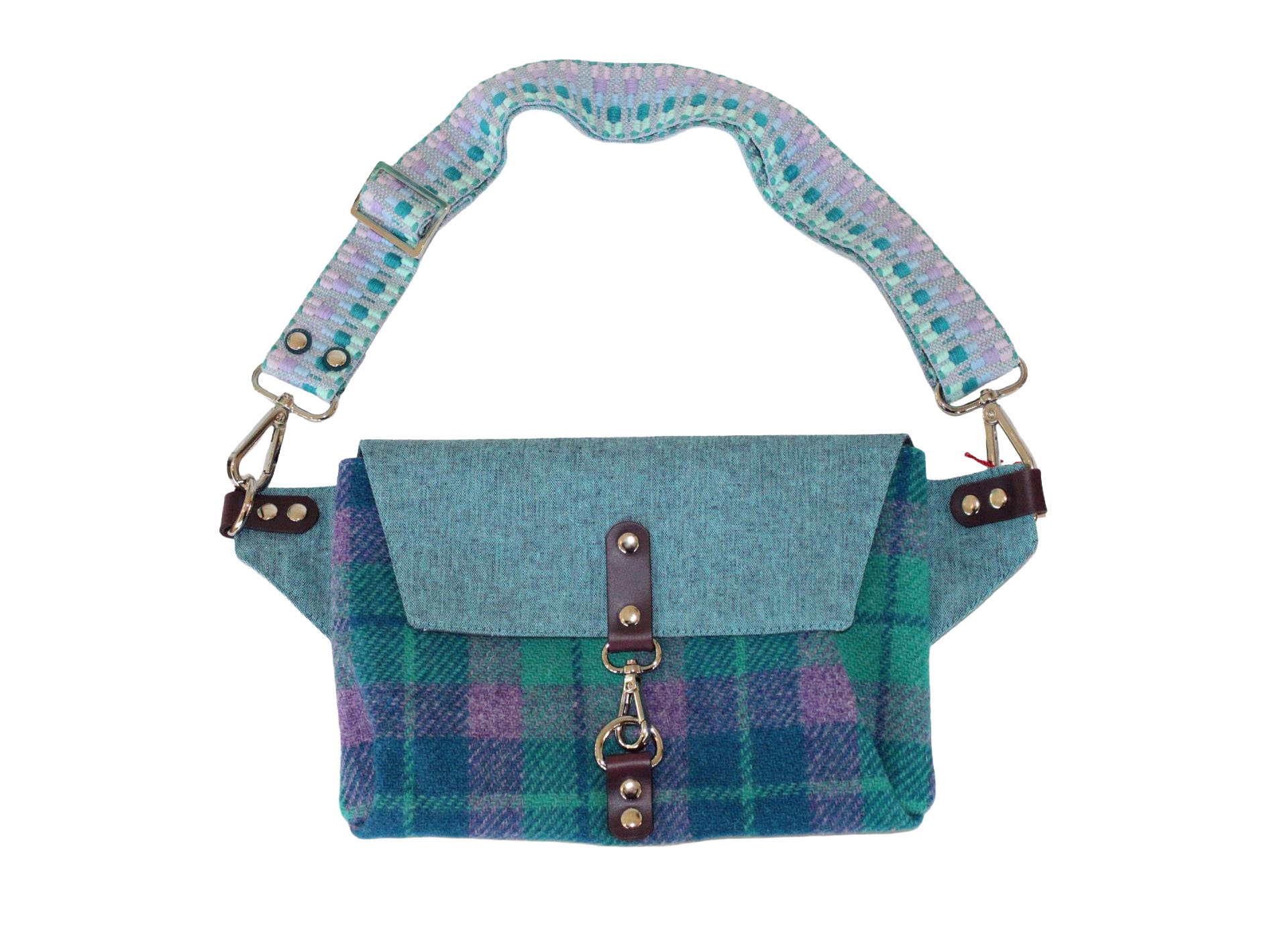 ARTWHM Tweed Crossbody Belt Bag