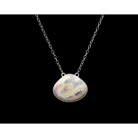 FISHING Large Brown KY Agate Necklace #120