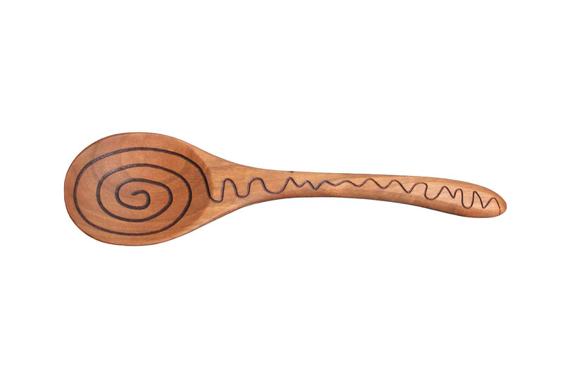 Jonathon's Spoons Small Spiral Serving Spoon - Thumbnail 2
