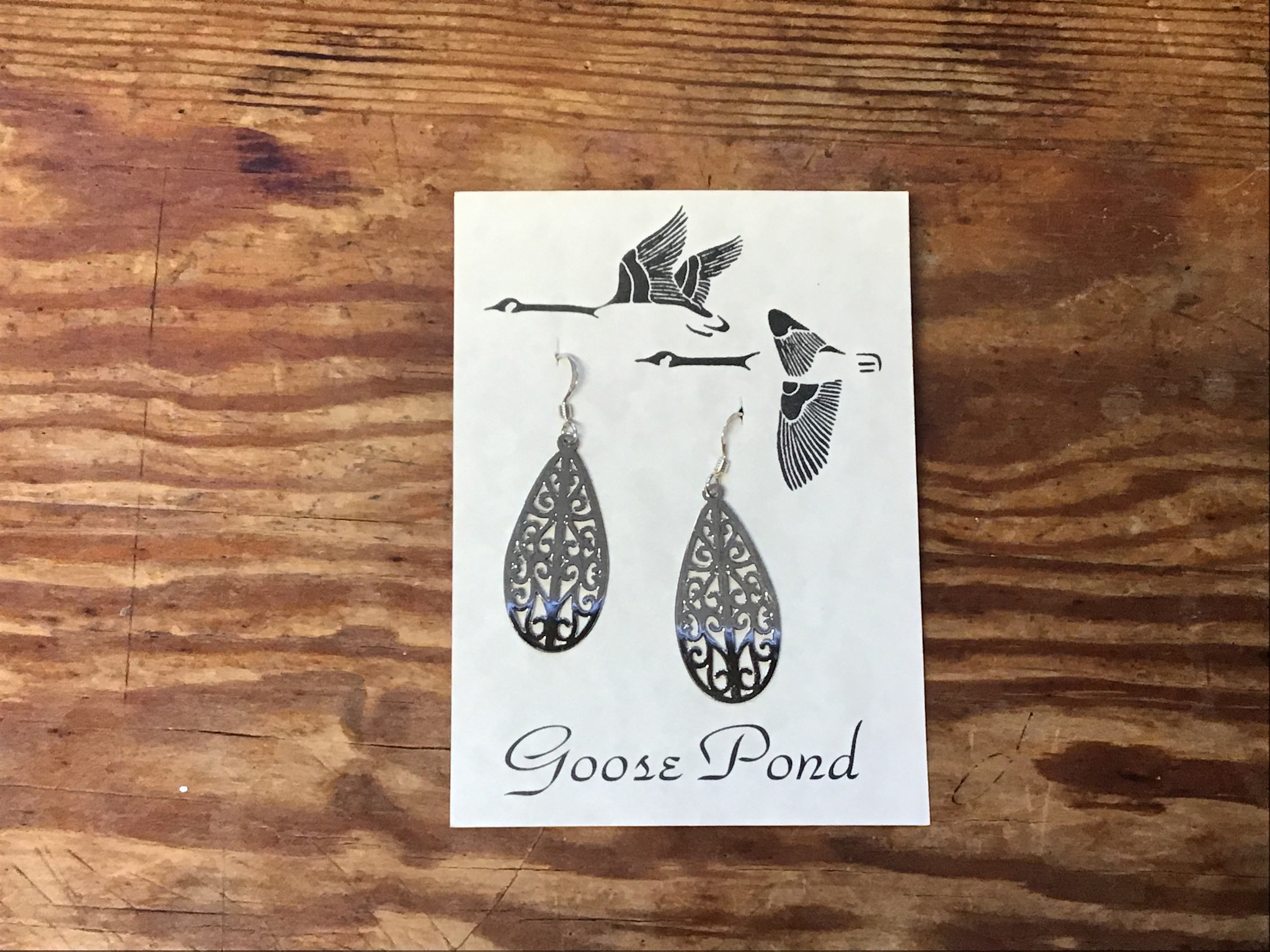 GOOSE Filigree Teardrop Earring