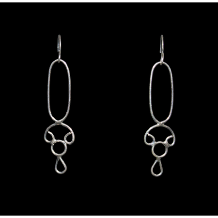 DRUSS SILVER EARRING #E90