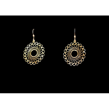 GOOSE Filigree Round Earring Gold