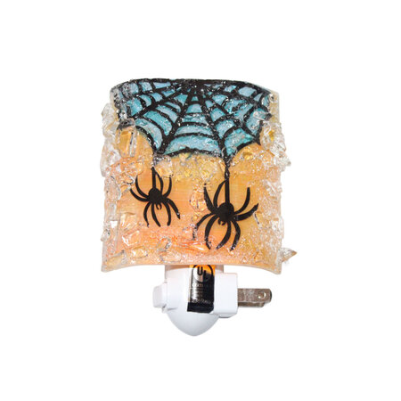 REBORN spiders in blue web