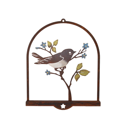 ELEGA Warbler on Flower 3D Art