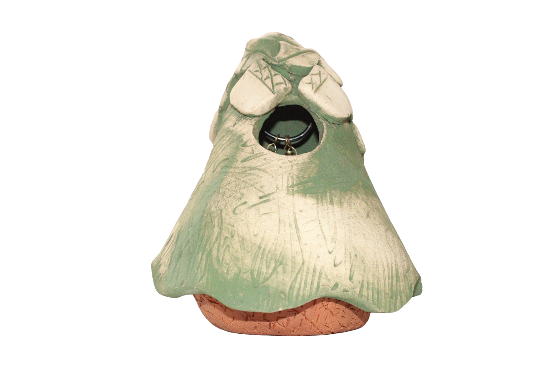 AMARA Whimsy Bird House Green Oak