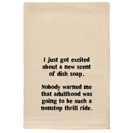 ellem Tea Towel Just Got Excited about new scent