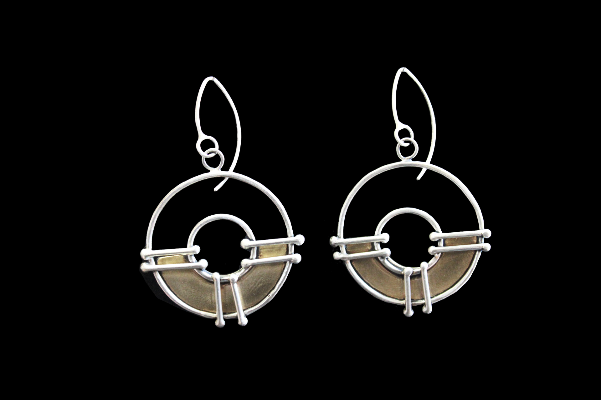 MERRILL Fused Medicine Wheel Hoop Earrings