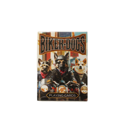 Collectible Biker Dogs Playing Cards