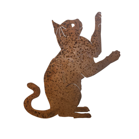 ELEGA Upright Playing Cat Silhouette