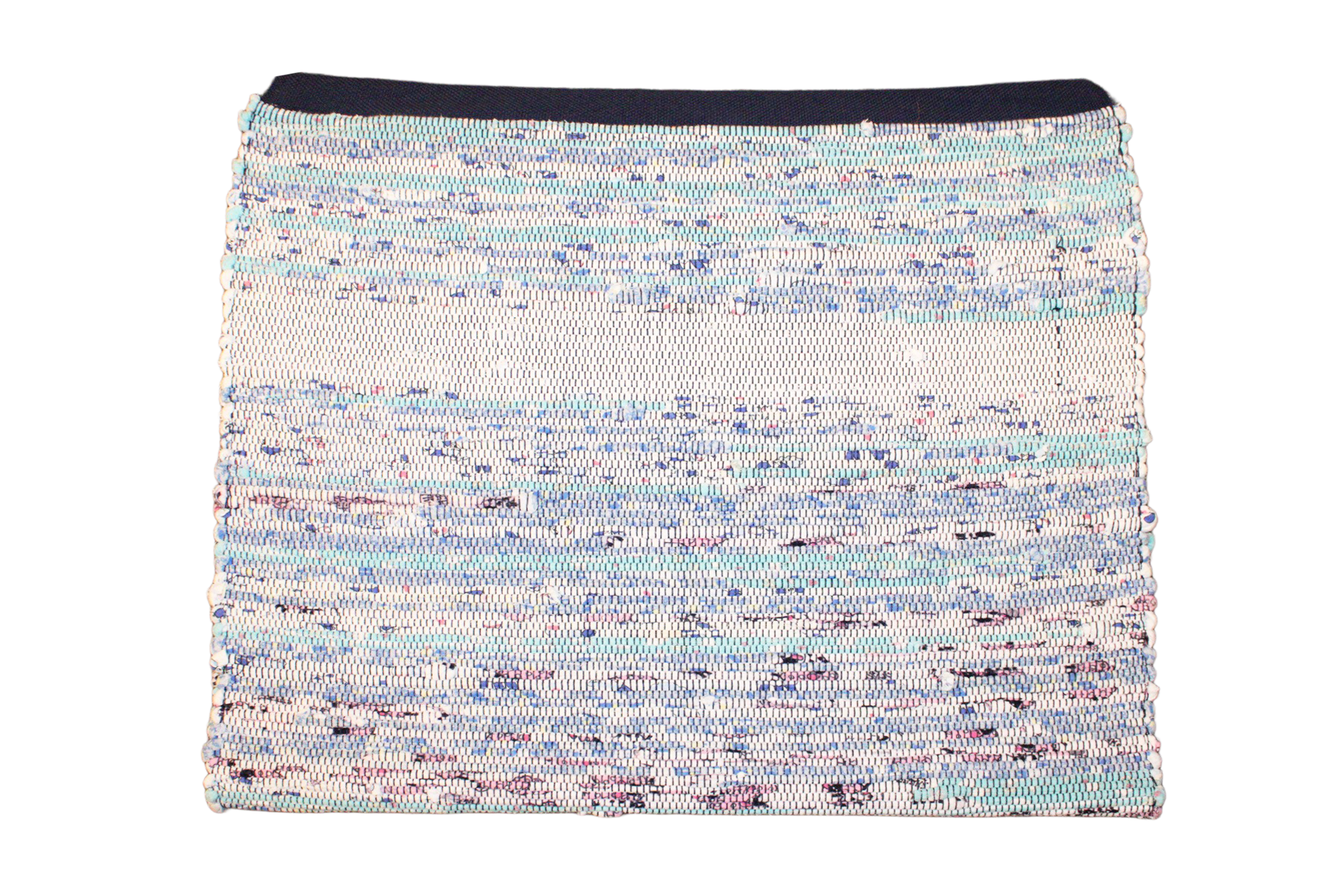 APCRAFT Rug white, navy, blues ,pink