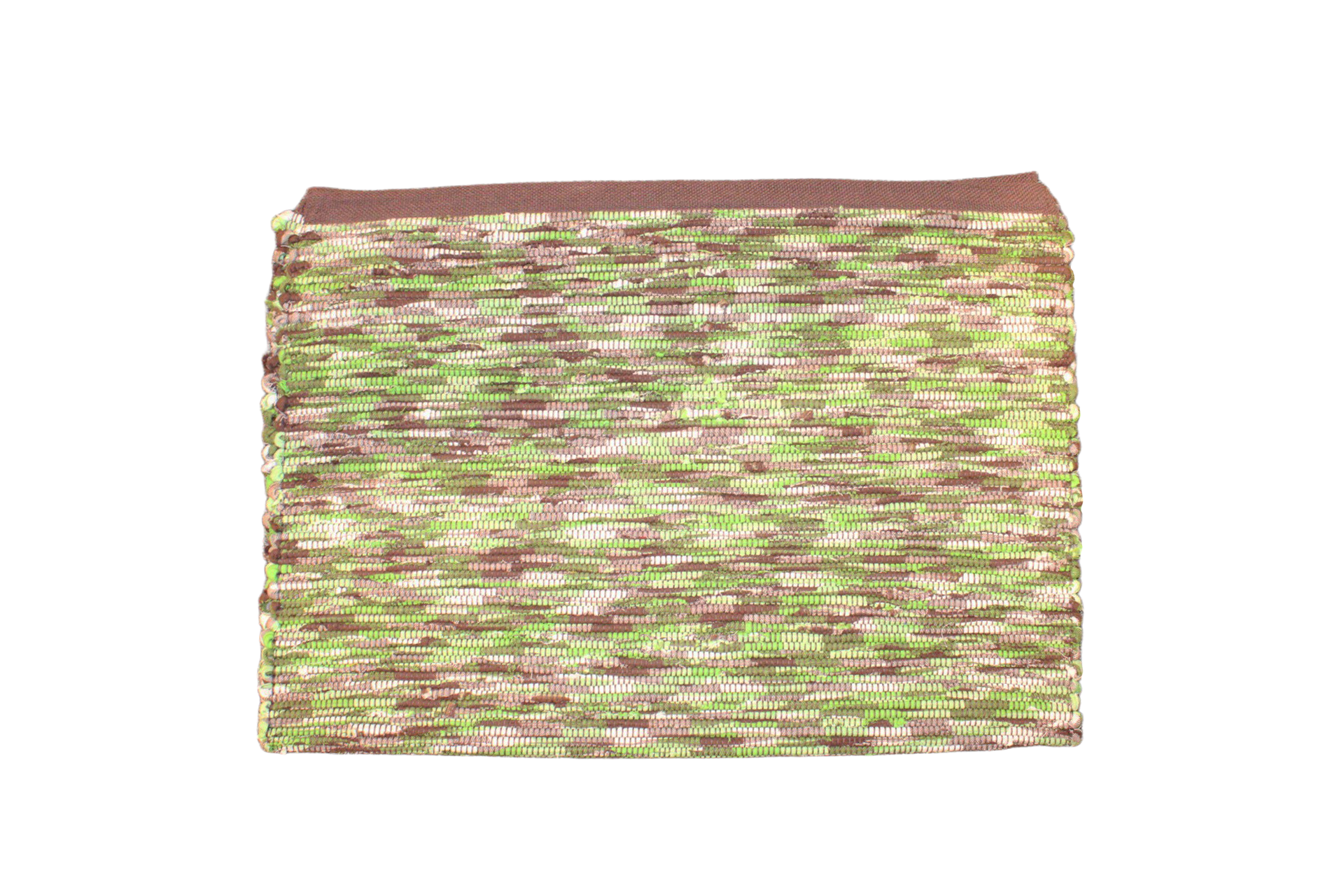 APCRAFT Rug brown greens and white