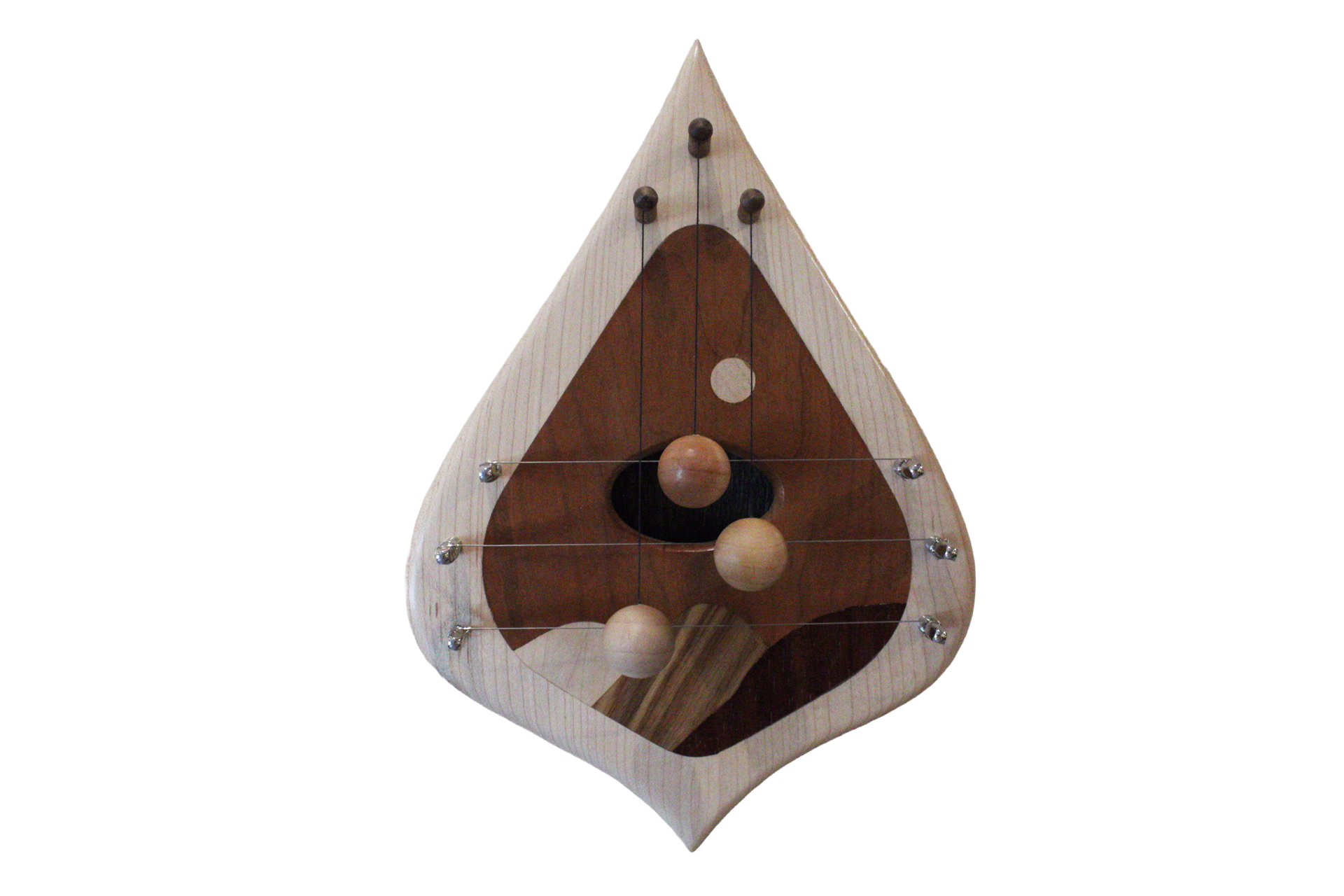 MMW Door Harp, 3 string, Maple Border